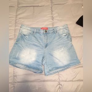 Light Blue Denim Shorts